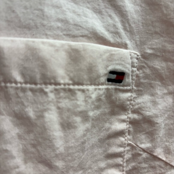 🌸 3/$15 Tommy Hilfiger Light Pink Button-Up Long Sleeve Shirt, Large, NWT - Picture 6 of 9